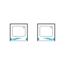 drzwi prysznicowe przesuwne trójdzielne, 100 cm