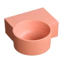 vasque à poser/suspendu - droite, 33 x 34 cm