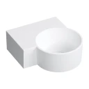 vasque à poser/suspendu - gauche, 33 x 34 cm