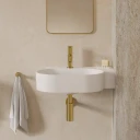 umywalka nablatowa/wisząca - prawa, 55 x 38 cm