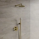 thermostatic shower system for concealed installation