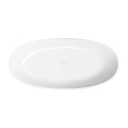 freestanding bath with overflow, 160 x 75 cm