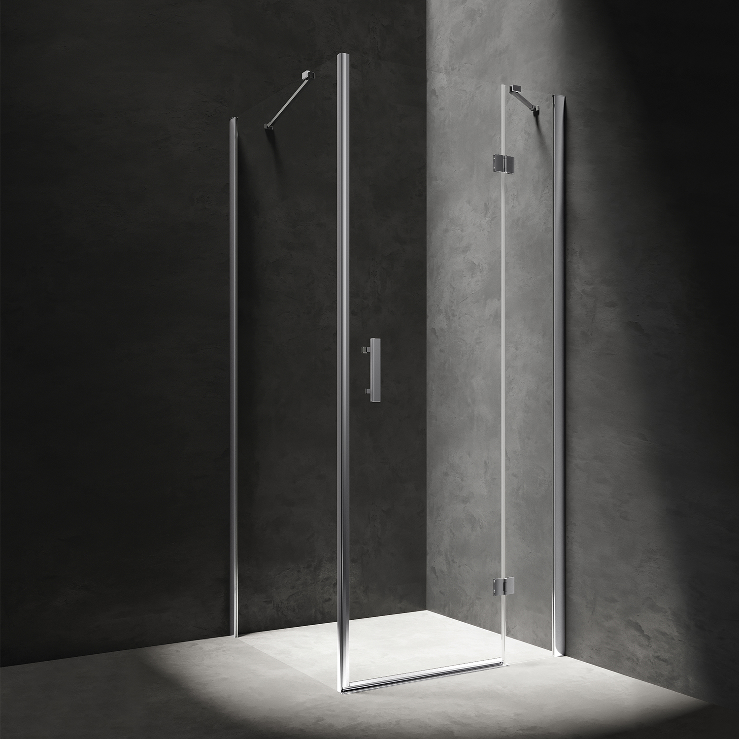 kabina prysznicowa prostokątna z drzwiami uchylnymi, 110 x 80 cm