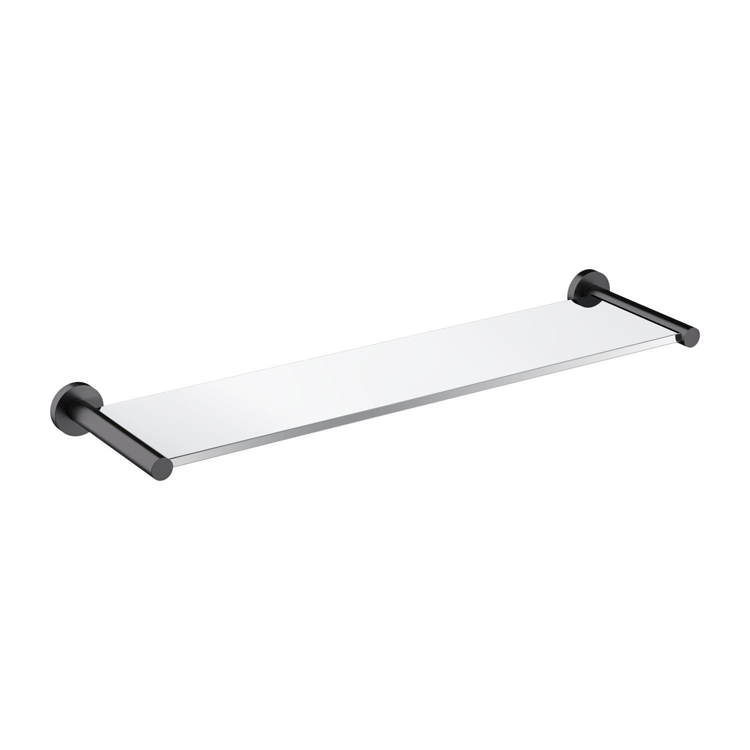 Étagère Flottante En Verre Opaque – Mini Vague – 6x18 Pouces – Moderne – Lot De 3