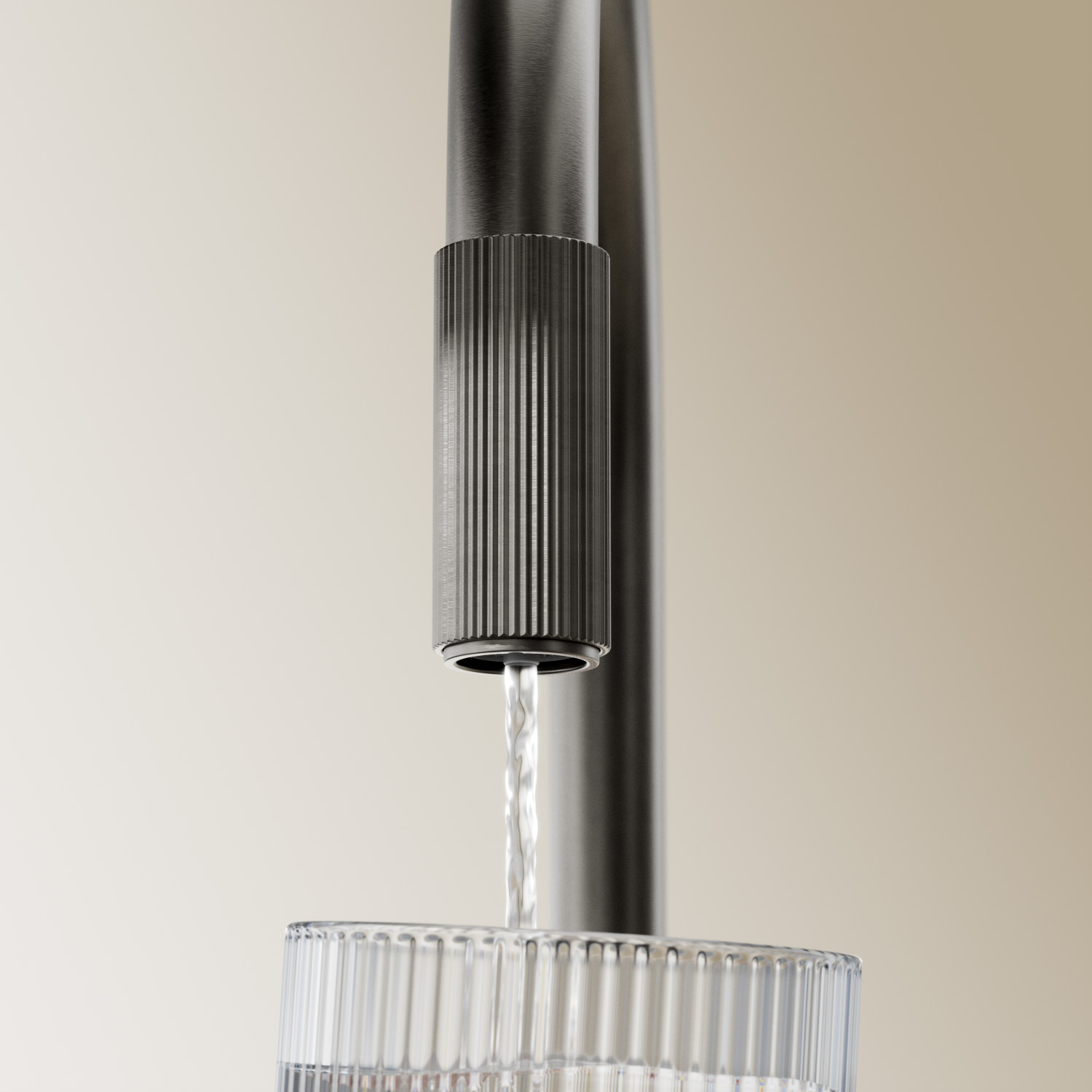 sink mixer with a water filtering system