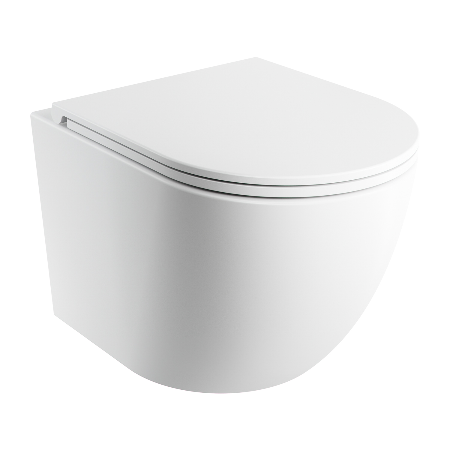 Wand-WC SILENT POWER™ mit WC-Sitz mit Absenkautomatik, 49 x 37 cm