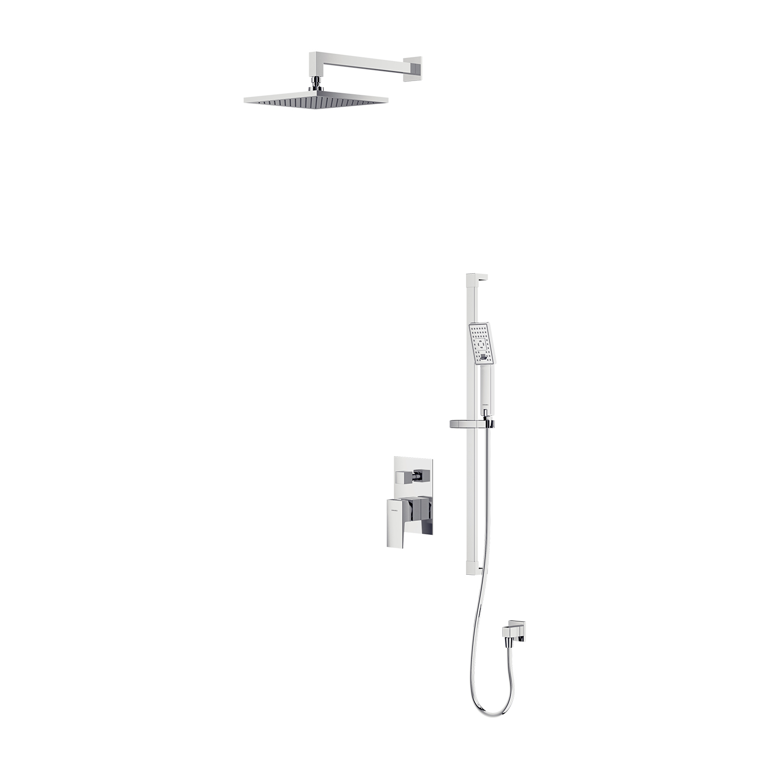 shower system for concealed installation