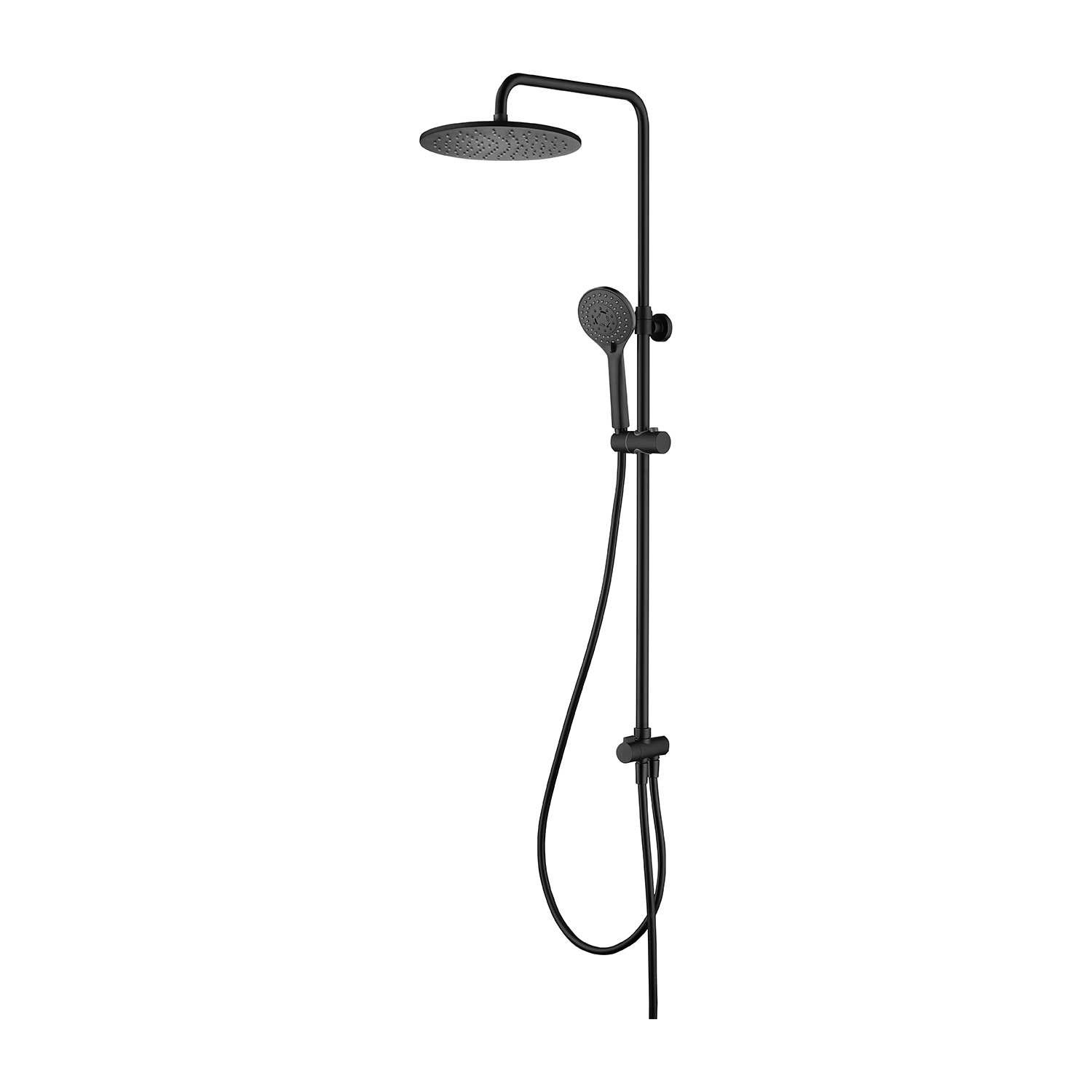 wall-mounted shower system